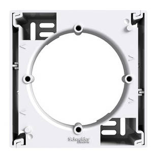 Коробка для зовнішнього монтажу біла ASFORA