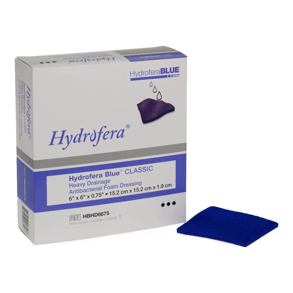 Hydrofera Blue 15х15см - Бактеріостатична, пов'язка поглинаюча