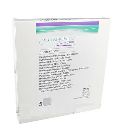 Granuflex (Грануфлекс) Extra Thin 15х15см - Гідроколоїдна екстра тонка пов'язка
