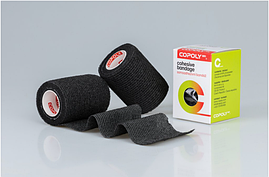 Copoly 7,5см x 4,5м - Аутоадгезійний еластичний бинт (Чорний)