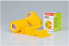 Copoly 7,5см x 4,5м - Аутоадгезійний еластичний бинт (Жовтий неон)