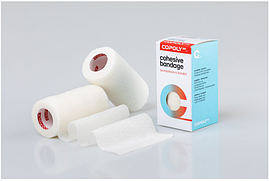 Copoly 10см x 4,5м - Аутоадгезійний еластичний бинт (Білий)