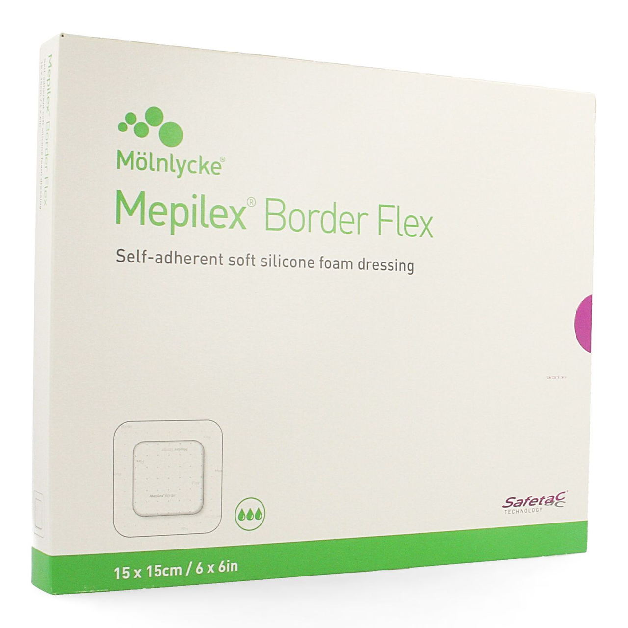 Mepilex Border Flex 15х15см - універсальна Багатофункціональна губчаста пов'язка