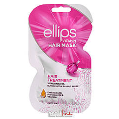 Маска для дуже пошкодженого волосся Ellips Vitamin Hair Mask Hair Treatment Терапія з олією жожоба, 20 г
