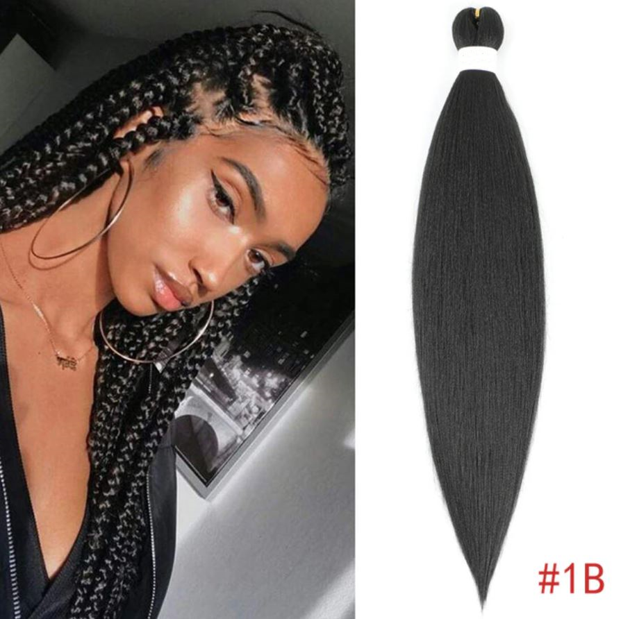 Канекалон Easy Braid однотонний чорно-сірий Довжина 65 см Вага 90 грам Низькотемпературний 100-150 ° С 1ВEZ