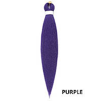 Канекалон Easy Braid однотонний фіолетовий Довжина 65см Вага 90 грам Низькотемпературний 100-150°С purpleEZ