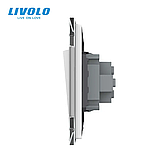 Кнопковий вимикач без фіксації (Дзвінковий вимикач, Імпульсний вимикач) Livolo, фото 3