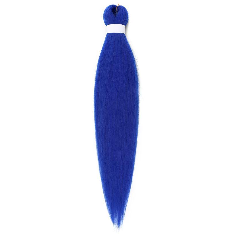 Канекалон Easy Braid однотонний синій Довжина 65 см Вага 90 грам Низькотемпературний матеріал 100-150°С blueEZ