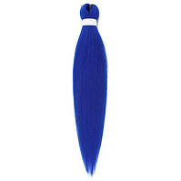 Канекалон Easy Braid однотонний синій Довжина 65 см Вага 90 грам Низькотемпературний матеріал 100-150°С blueEZ