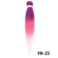 Канекалон Easy Braid омбре малиновий рожевий білий Довжина 65см Вага 90 грам Низькотемпературний 100-150°С FR-25