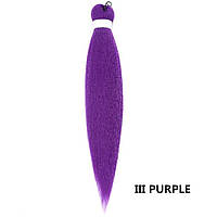 Канекалон Easy Braid бузковий сливовий Довжина 65 см Вага 90 грам Низькотемпературний 100-150°С III purpleEZ