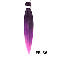 Канекалон Easy Braid омбре чорний бузковий рожевий Довжина 65см Вага 90 грам Низькотемпературний 100-150°С FR-36