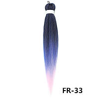 Канекалон Easy Braid омбре чорний синій рожевий Довжина 65см Вага 90 грам Низькотемпературний 100-150 ° С FR-33