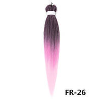 Канекалон Easy Braid сіро-рожевий рожевий світло-рожевий Довжина 65см Вага 90 грам Низькотемпературний 100-150°С FR-26