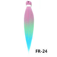 Канекалон Easy Braid рожевий салатовий блакитний Довжина 65 см Вага 90 грам Низькотемпературний 100-150°С FR-24