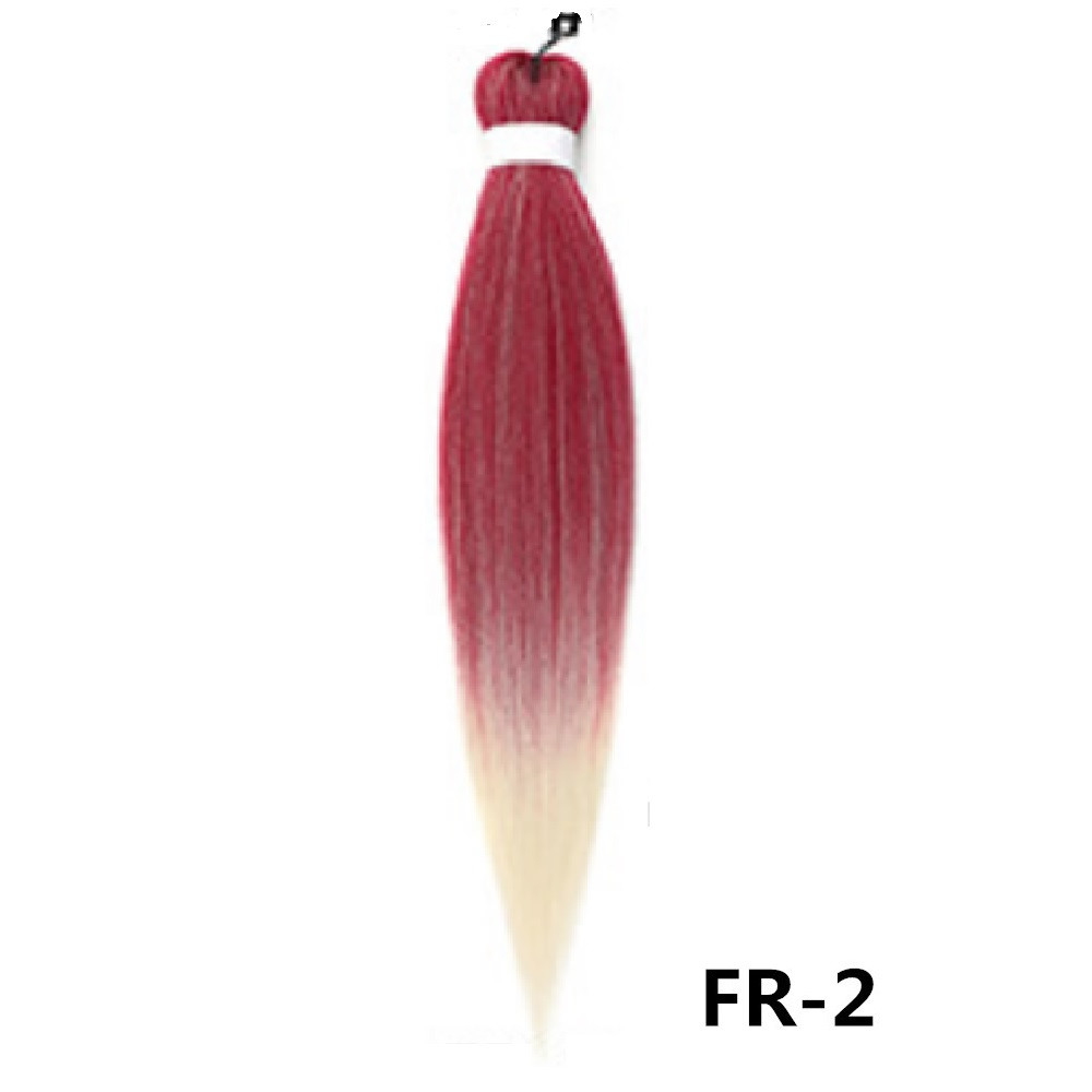 Канекалон Easy Braid омбре бордовий блонд Довжина 65см Вага 90 грам Низькотемпературний 100-150°С FR-2