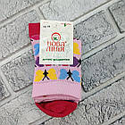 Шкарпетки дитячі високі весна/осінь р.16-18 рожеві з метеликами НОВА ЛІНІЯ 30039033, фото 3