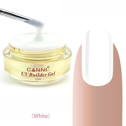 Конструювальний гель CANNI 314 White/білий, 15 ml, фото 1