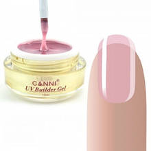 Конструювальний гель CANNI 323 Natural Pink напівпрозорий, 15 ml