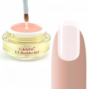 Конструувальний гель CANNI 325 Light Nude напівпрозорий, 15 ml, фото 1