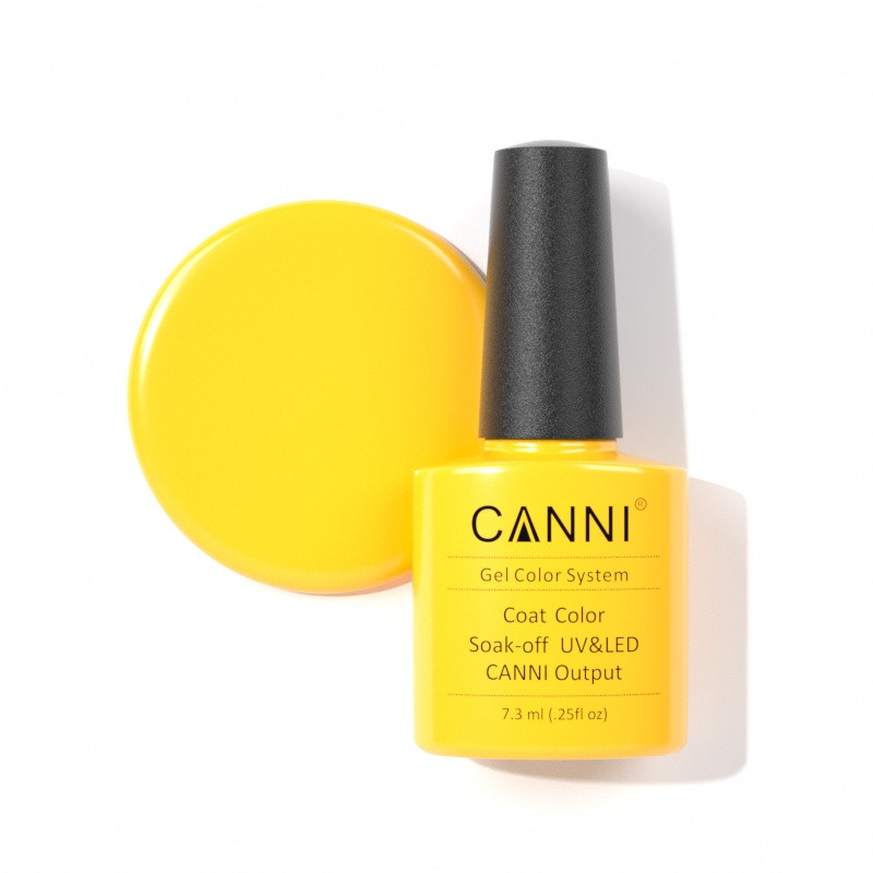 Canni Гель-лак 001 жовтий, 7,3ml