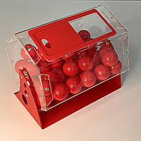 Набір: Червоний лототрон 5,5 літрів та 50 червоних кульок для розіграшу