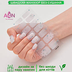 Лакові смужки для манікюру, лакові наклейки на нігті, гелеві наклейки DQ3-94