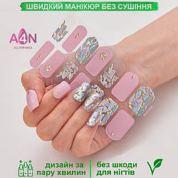 Лакові смужки для манікюру, лакові наклейки на нігті, гелеві наклейки DQ3-96