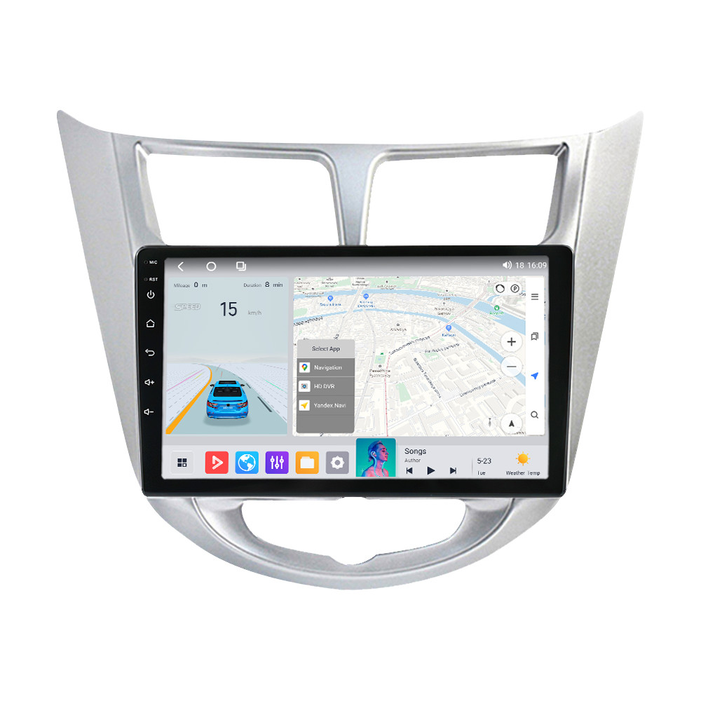 Штатна магнітола Mekede MS Hyndai Solaris 1 (2010-2016) QleD