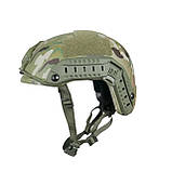 Шолом FAST Future Assault Shell Helmet NIJ IIIA мультикам з покращеними вставками, фото 3