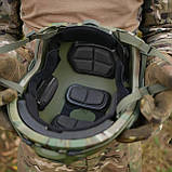 Шолом FAST Future Assault Shell Helmet NIJ IIIA мультикам з покращеними вставками, фото 7