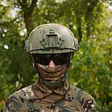Шолом FAST Future Assault Shell Helmet NIJ IIIA мультикам з покращеними вставками, фото 9