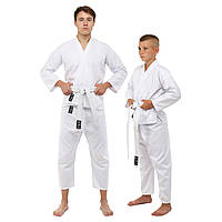Кімоно для карате біле HARD TOUCH CO-8918 240 г/м2 (розміри від 110 до 190 см)