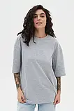 Жіноча футболка оверсайз з круглим коміром OVERSIZE UNISEX, фото 2