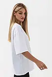 Жіноча футболка оверсайз з круглим коміром OVERSIZE UNISEX, фото 8