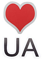 Наліпка на валізу, велосипед, ноутбук Love Ukraine
