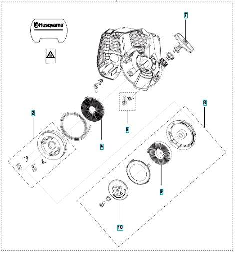 Стартер для травокосарки Husqvarna 321 R, фото 1