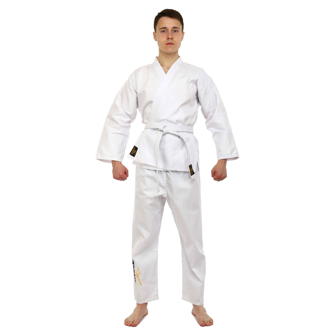 Кімоно для карате біле KT07A 240 г/м2 (розміри від 110 до 180 см)
