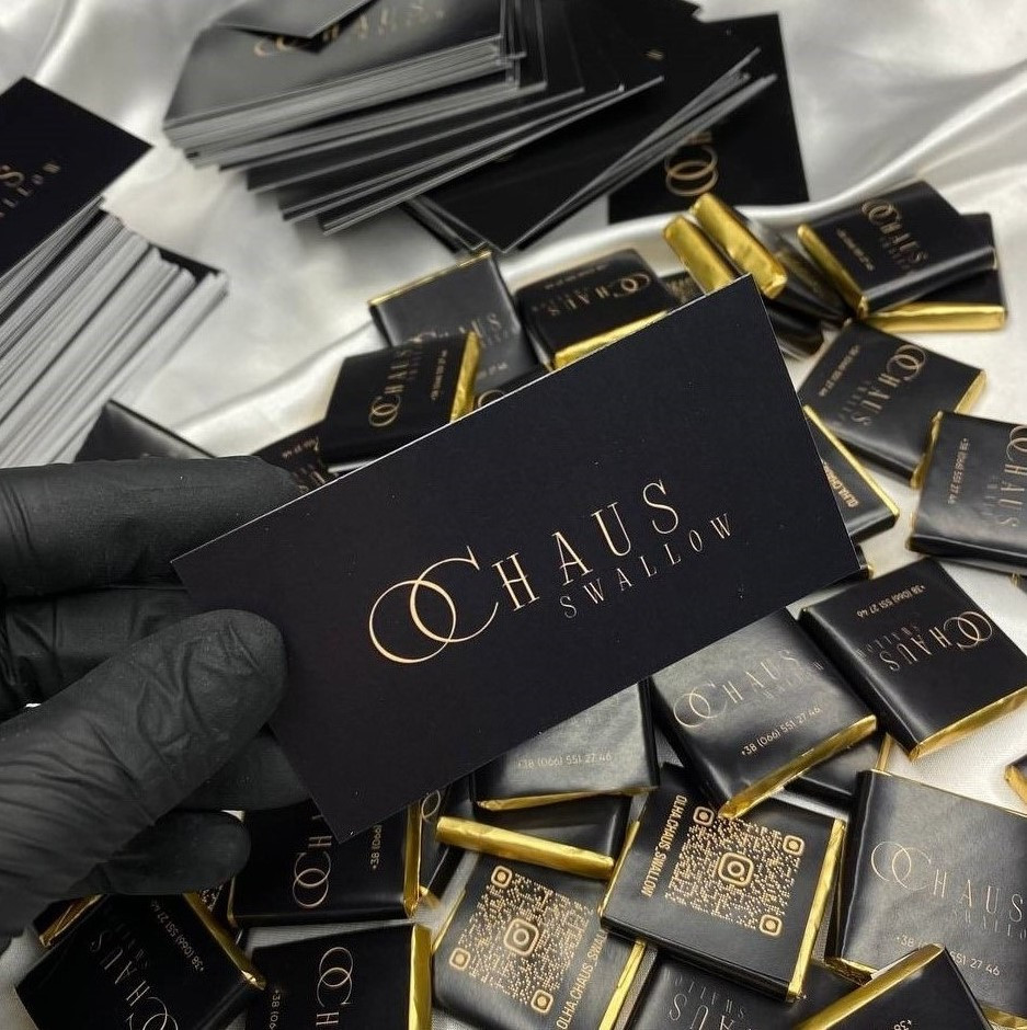 Візитка (80х80 мм) з логотипом для інтернет-магазинів, фото 1