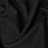 Штучний замш діагональ на трикотажу чорний, фото 5