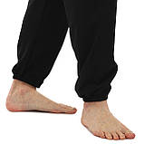 Спортивна форма для занять вух кунг-фу чорна LIBOWANG CO-8872 (розміри від 140 до 180 см), фото 7