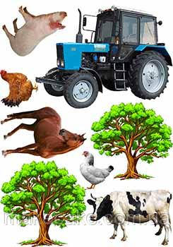 Вафельна картинка Фермер, фермеру А4, 20х30 см, фото 1