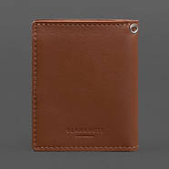 Шкіряна обкладинка для посвідчення офіцера ДПСУ (світло-коричнева), фото 5