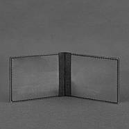 Шкіряна обкладинка для посвідчення ветерана військової служби (чорна), фото 2