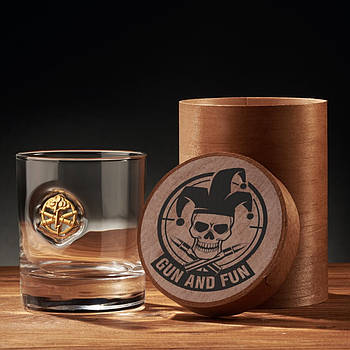 Склянка для віскі з емблемою Ракетних військ та артилерії