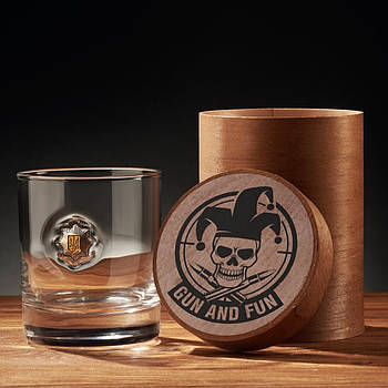 Склянка для віскі з емблемою Національної поліції України