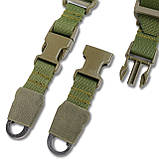 Ремінь 2-точковий Kiborg Gun Sling G-2 з пряжкою швидкого регулювання Triple-X Olive, фото 4