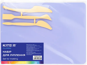Дошка для ліплення "Kite" Classic 180х250мм + 3 стеки, бузкова №K-1140-36