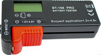 Тестер ємності батарейок та акумул. BT-168 Pro AA,ААА,D,С AG 1,2V -4,8V крона 9V /Breidon/