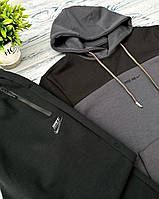 Мужской спортивный костюм Nike с капюшоном демисезонный спорт костюм Найк fms